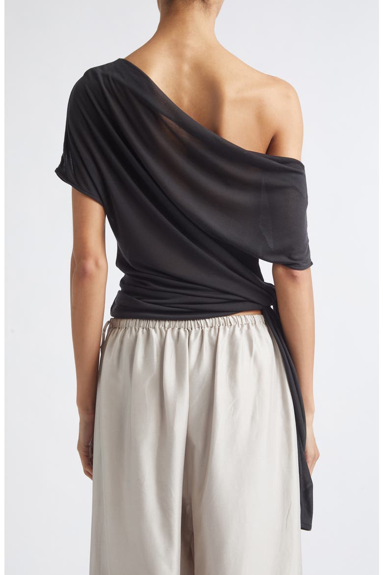 Off the Shoulder Jersey Top, Alternate, color, CHARCOAL