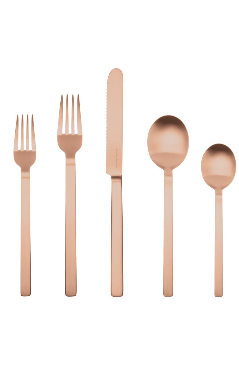 Mepra Stile By Pininfarina Flatware Set - 5 Pieces, Main, color, Ice Bronze