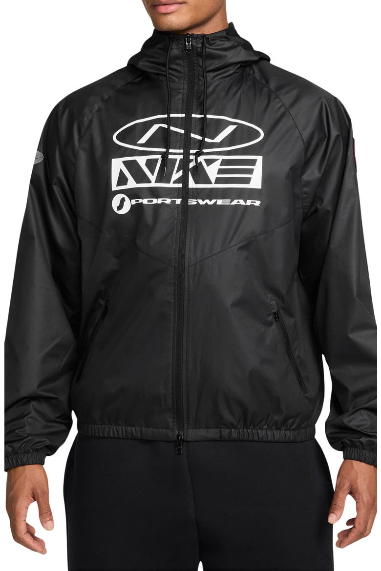 Windrunner Woven Jacket, Main, color, BLACK