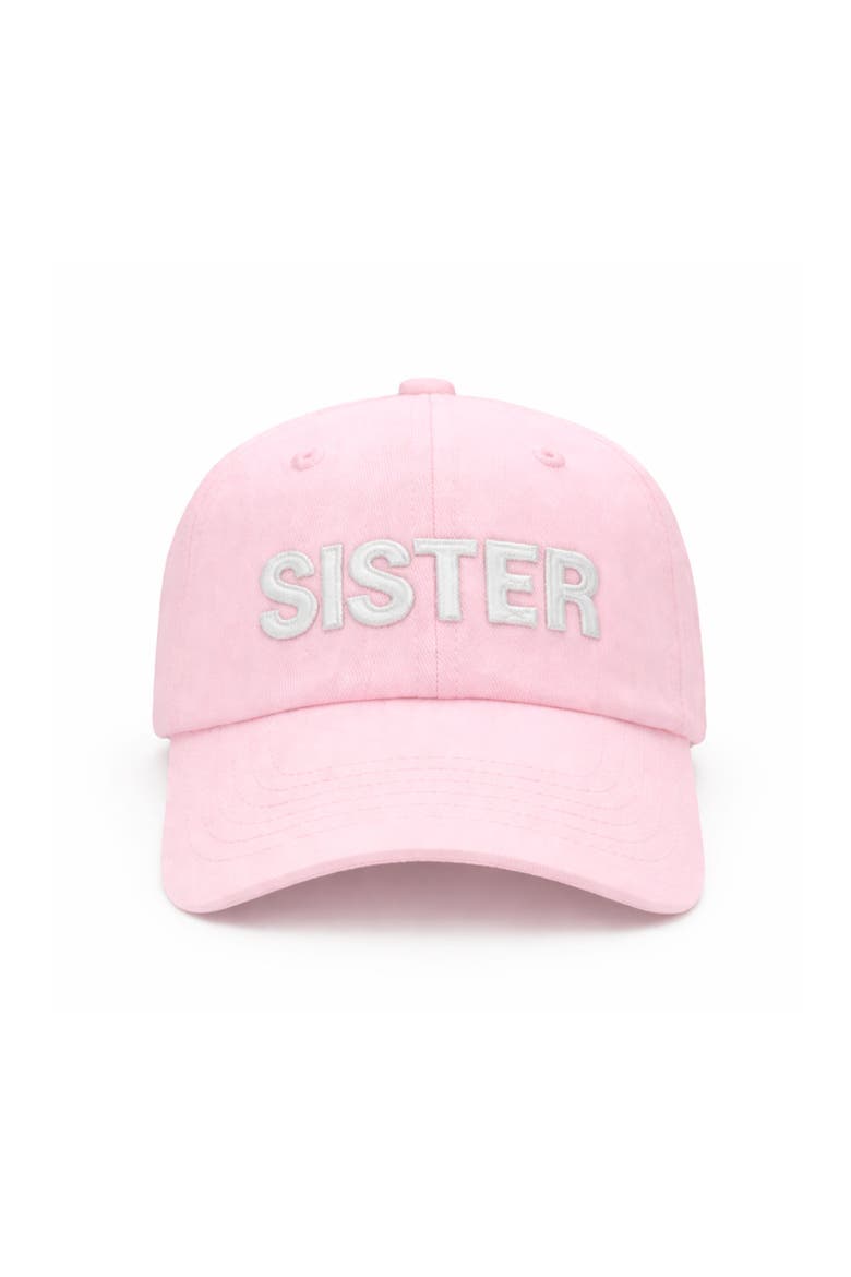 Sister Bow Baseball Hat, Alternate, color, Light Pink