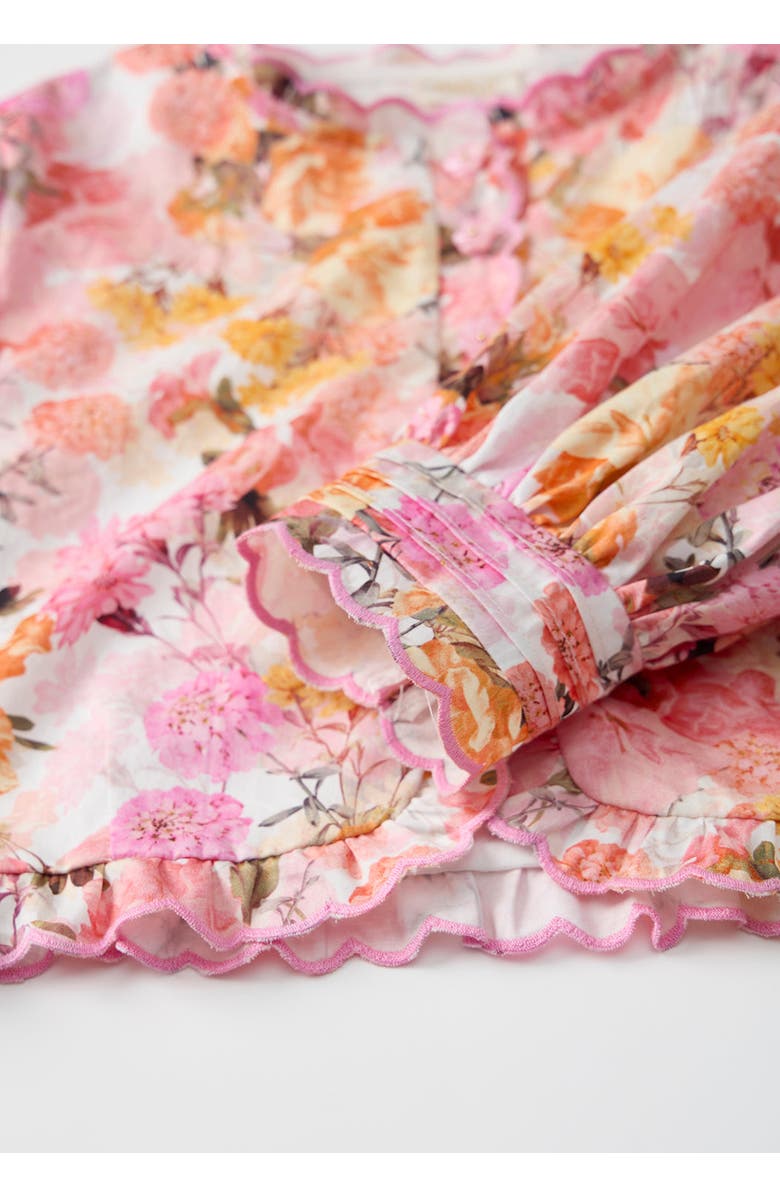 Marlo Kids Alessia Cotton Sleeve Top, Alternate, color, Floral