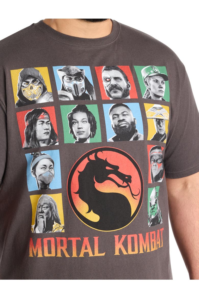 Big & Tall Mortal Kombat Graphic Tee, Alternate, color, CHARCOAL