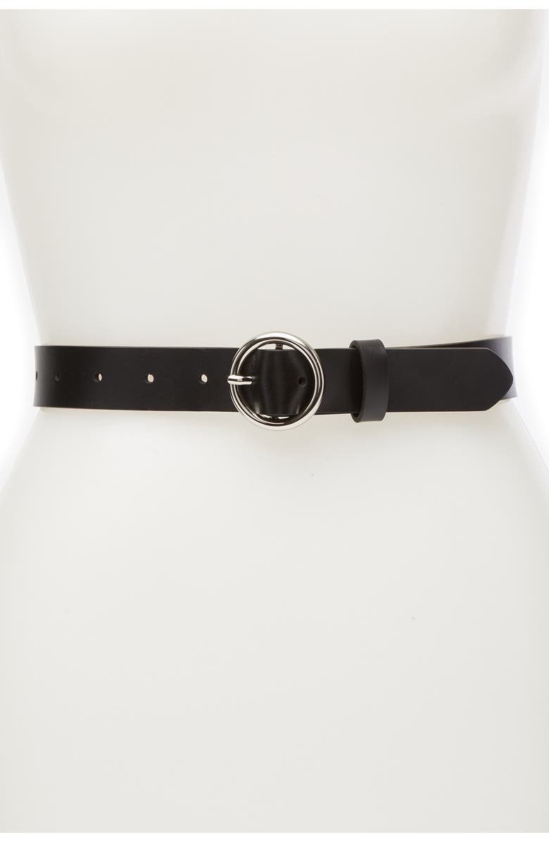 Halogen<sup>®</sup> Leather Trouser Belt, Main, color, 