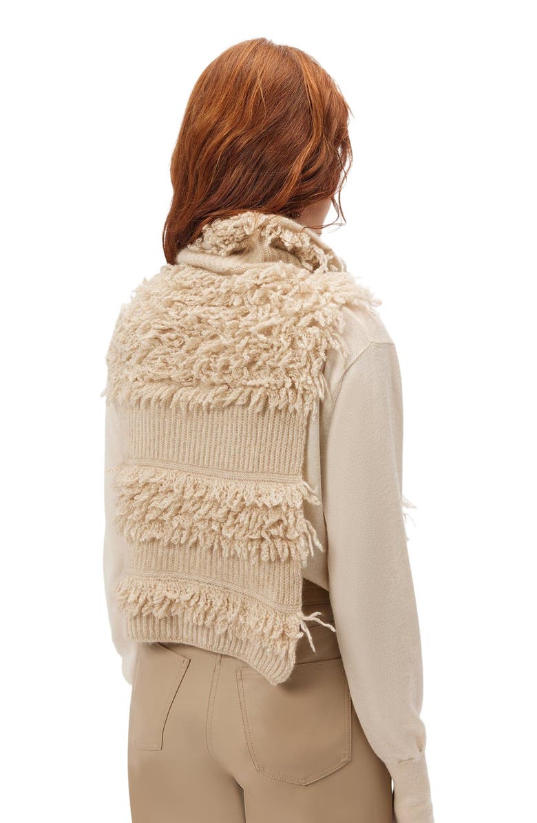 GOBI Mongolian Cashmere Loop-Stitch Gilet, Alternate, color, Warm Grey