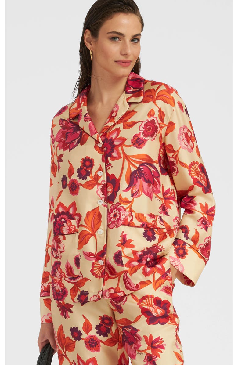 La DoubleJ Pajama Shirt Hottie Cream, Main, color,