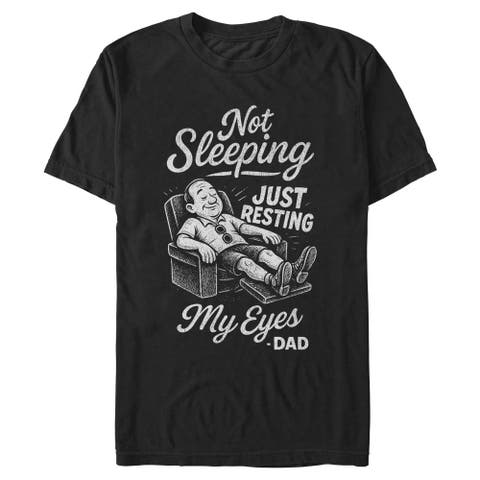 Men's Lost Gods Not Sleeping Just Resting My Eyes  Graphic T-Shirt