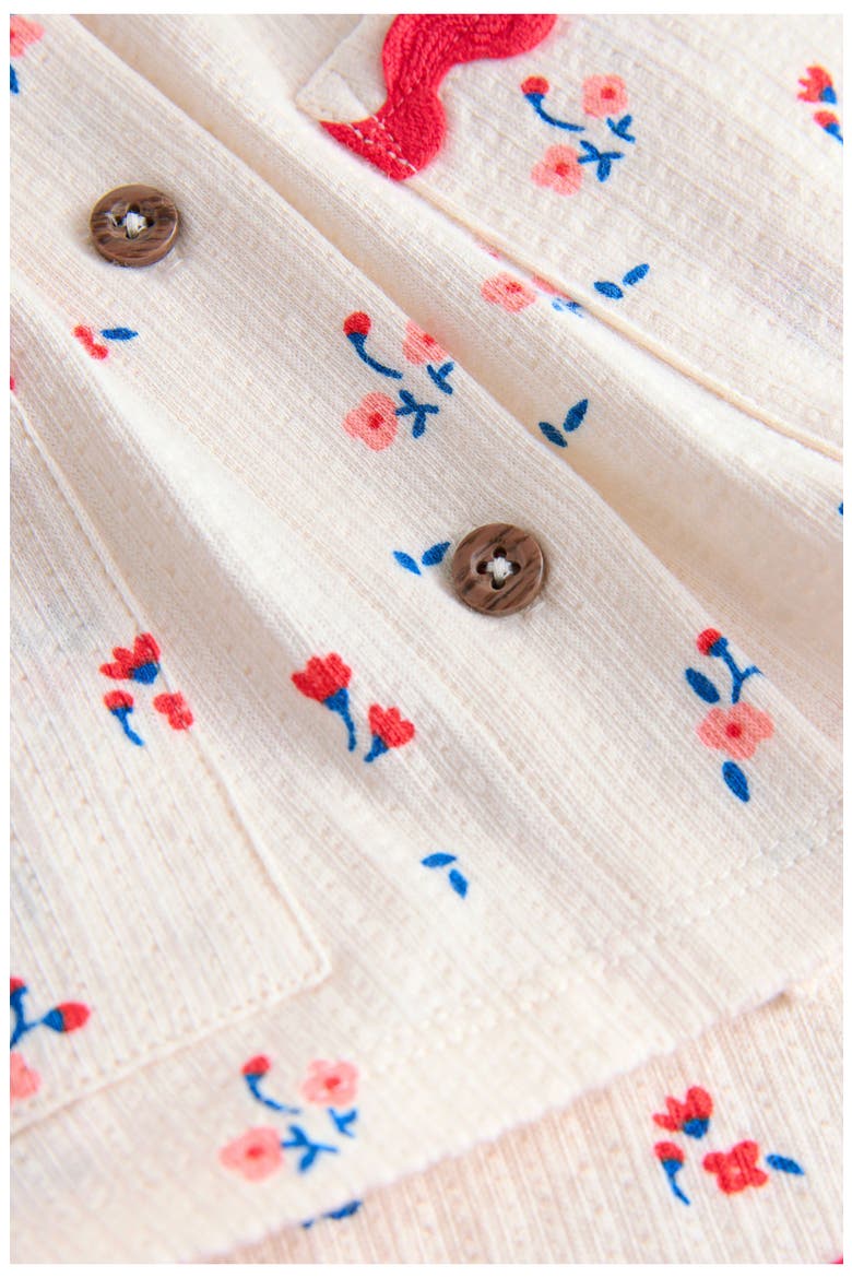 Kids' Floral Button-Up Shirt & Shorts Set, Alternate, color, NEUTRAL