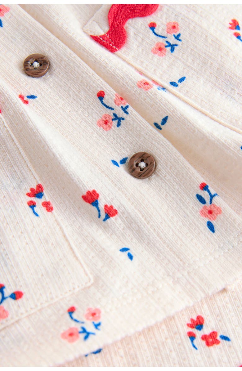 NEXT Kids' Floral Button-Up Shirt & Shorts Set, Alternate, color, Neutral