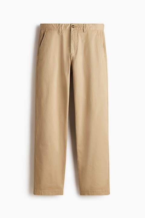 Relaxed Fit Cotton Chinos