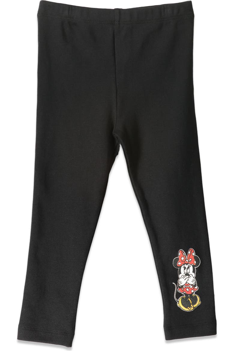 Minnie Mouse Glitter 2-Piece Tee and Leggings Set, Alternate, color, Red and Black