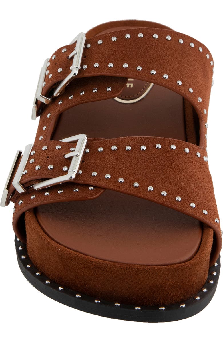 Kenneth Cole Gradie Wedge Sandal, Alternate, color, Cognac Suede