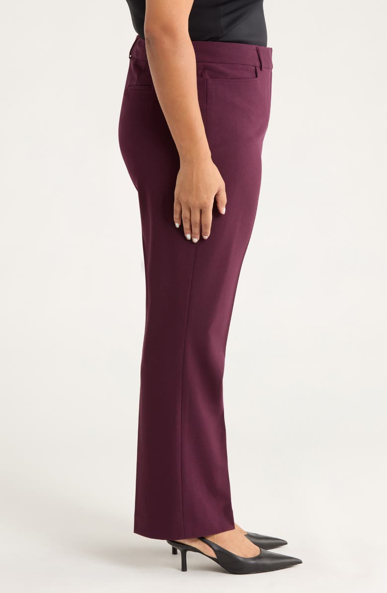 Tahari ASL Bird Eye Pants, Alternate, color, Plum