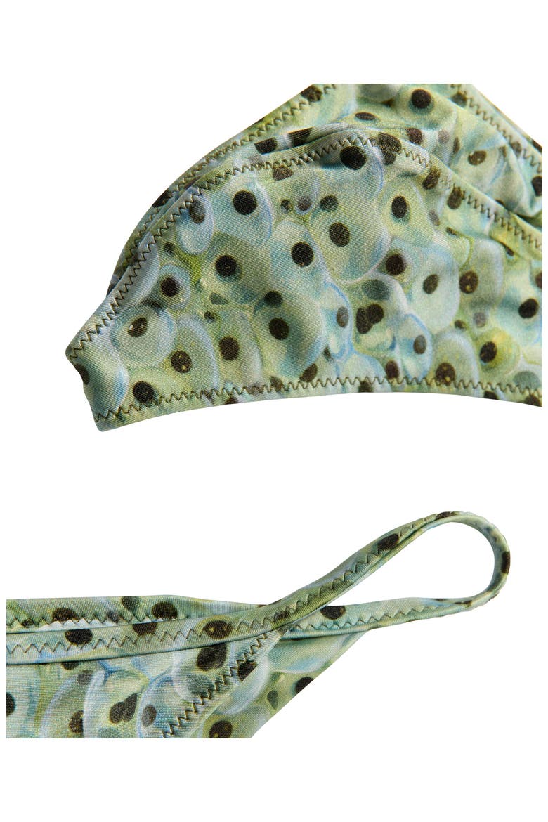 Printed Triangle Bikini Top, Alternate, color, GREEN