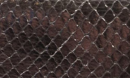 Frances Valentine Perfect Snakeskin Embossed Metallic Leather Trifold Wallet In Gold