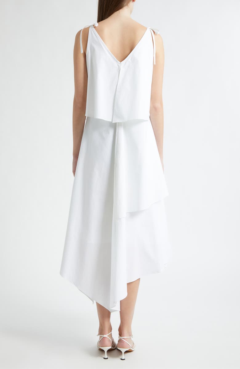 3.1 Phillip Lim Floral Appliqué Layered Midi Dress, Alternate, color, White