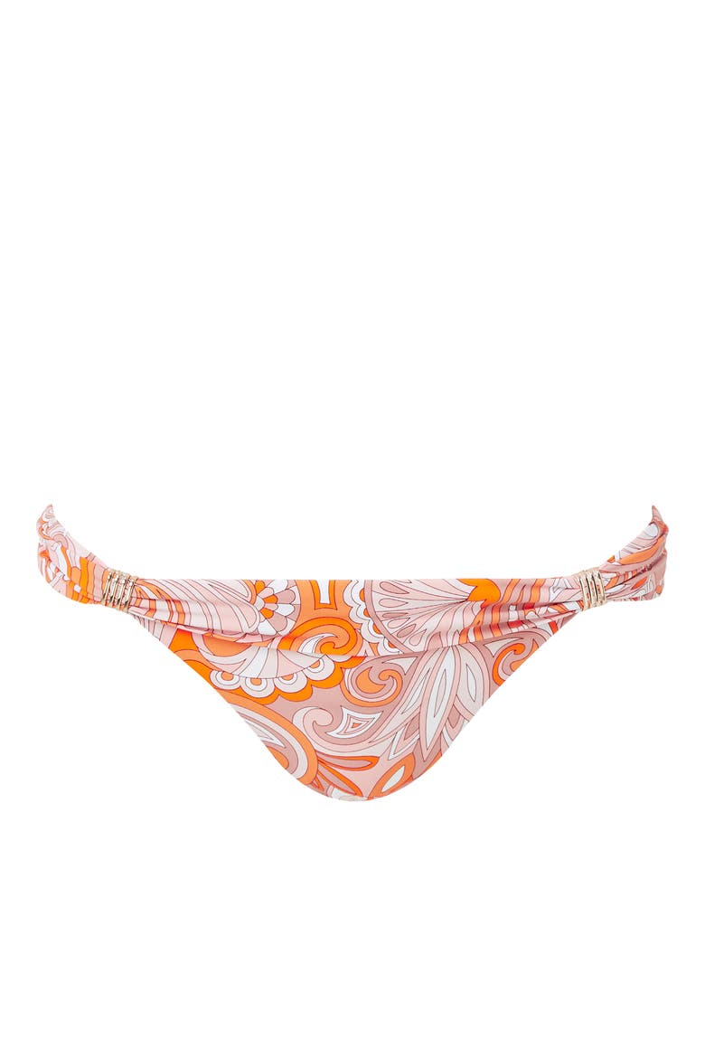 Grenada Print Bikini Bottoms, Alternate, color, MIRAGE ORANGE