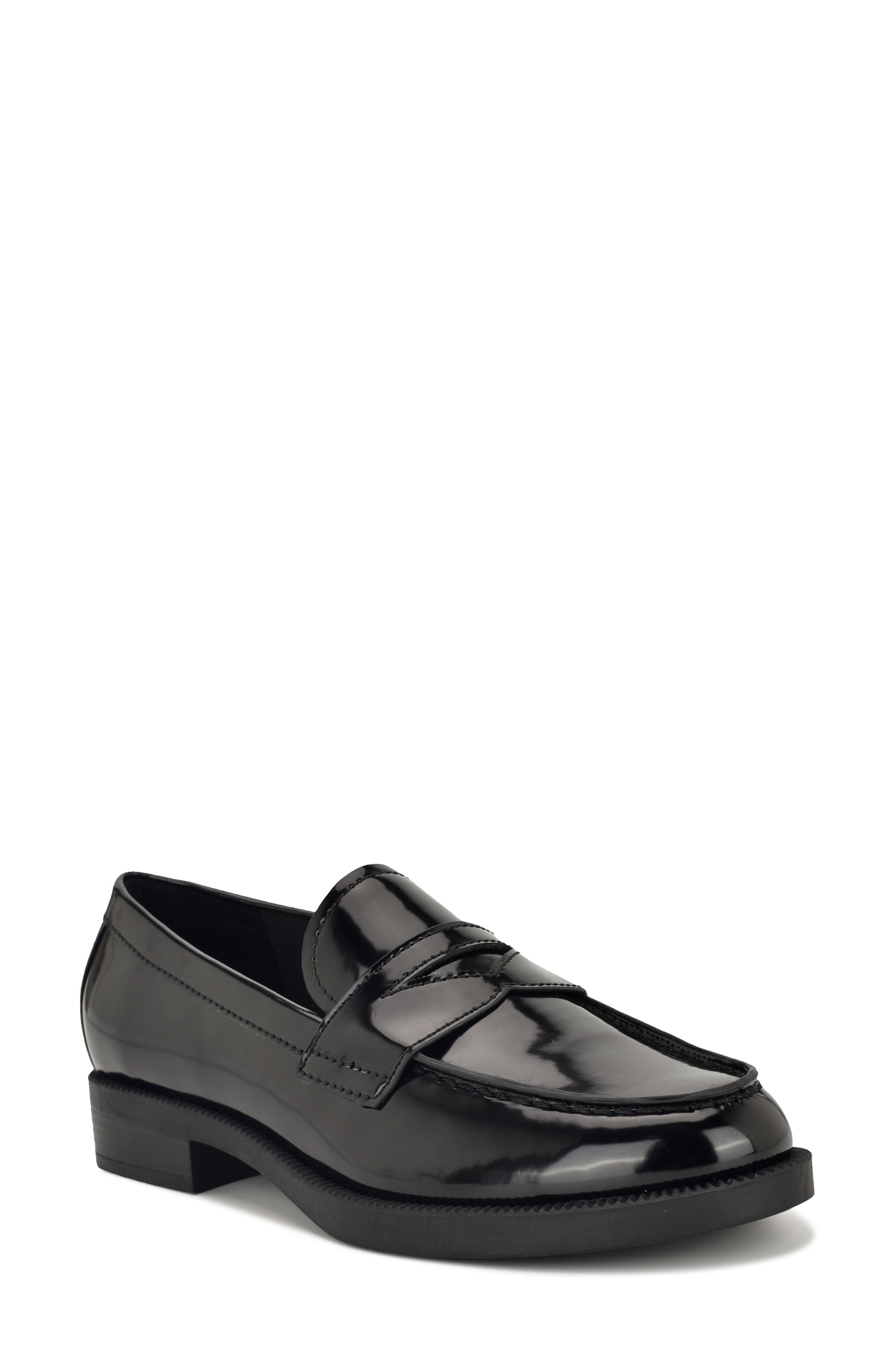 Nine West Berg Penny Loafer, Main, color, Black