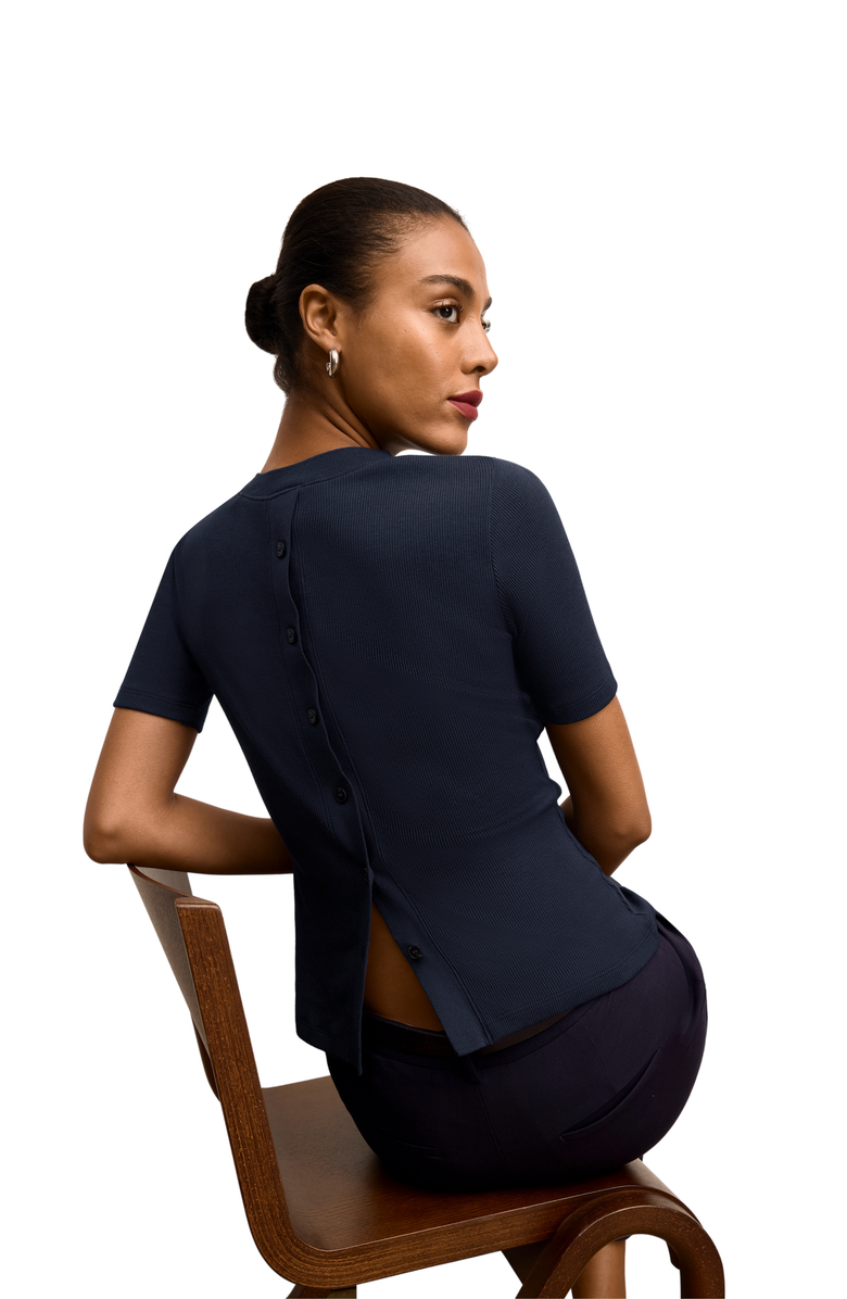 M.M.LaFleur Emy Eco Soft Wave Top, Alternate, color, Dark Navy