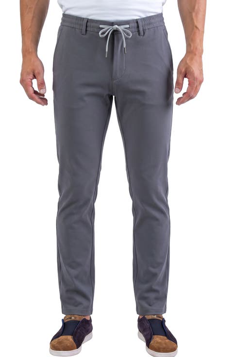 Drawstring Stretch Trousers