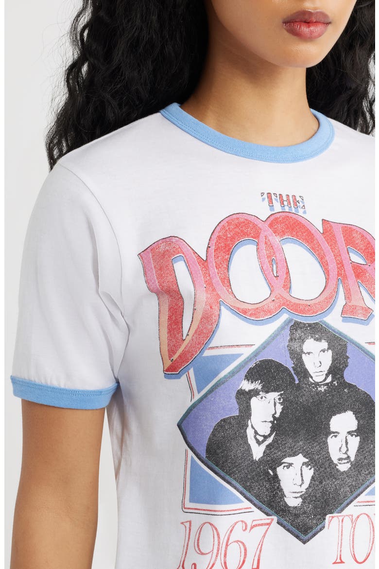 Doors Ringer Graphic T-Shirt, Alternate, color, WHITE/ BLUE
