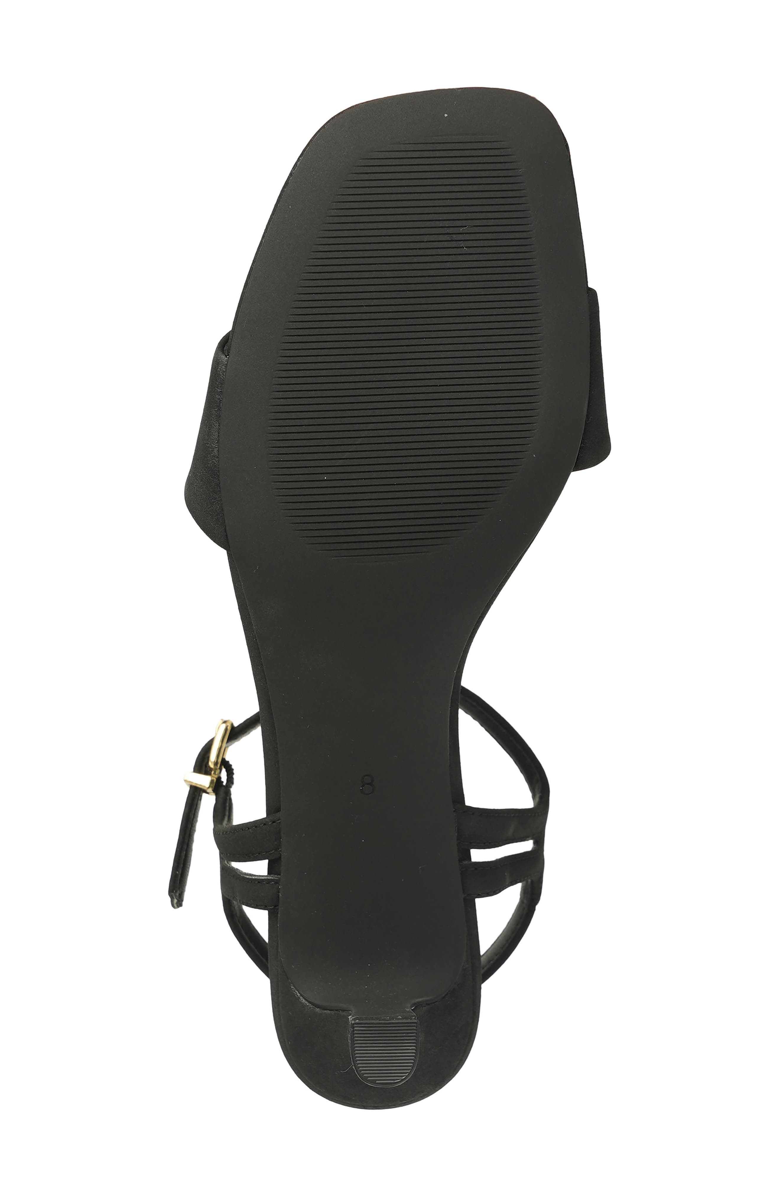 NEW YORK AND COMPANY Garnet Ankle Strap Sandal, Alternate, color, Black