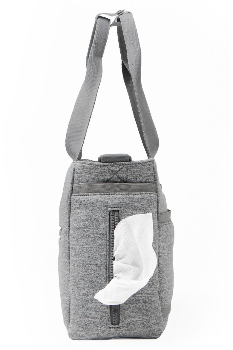 Small Wade Diaper Tote, Alternate, color, HEATHER GREY