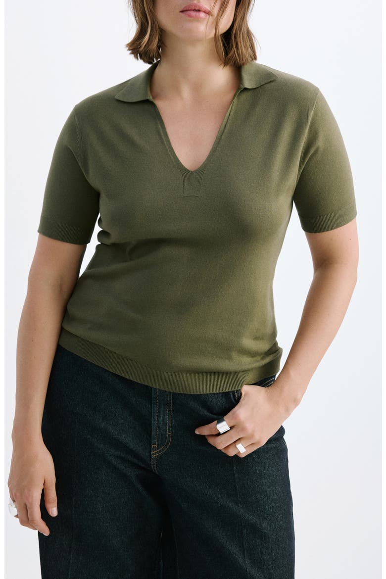 Johnny Collar Polo, Alternate, color, KHAKI GREEN