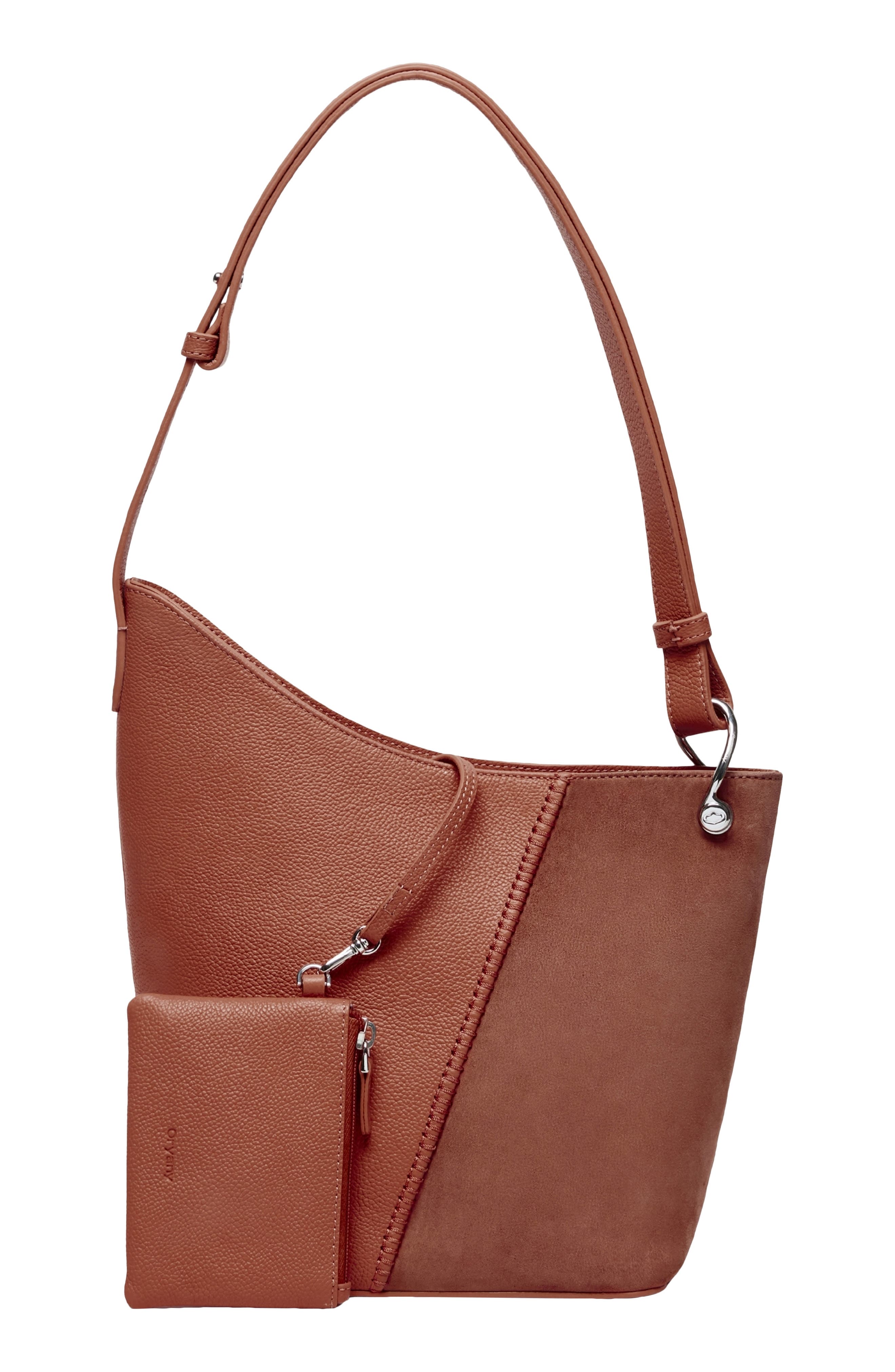 Sage Bucket Shoulder Bag, Alternate, color, COGNAC