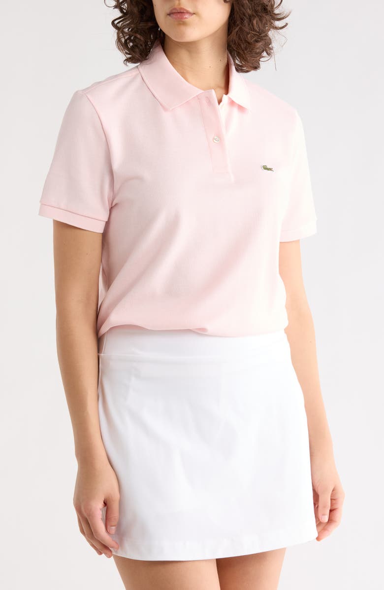 Lacoste Short Sleeve Polo, Main, color, Flamingo