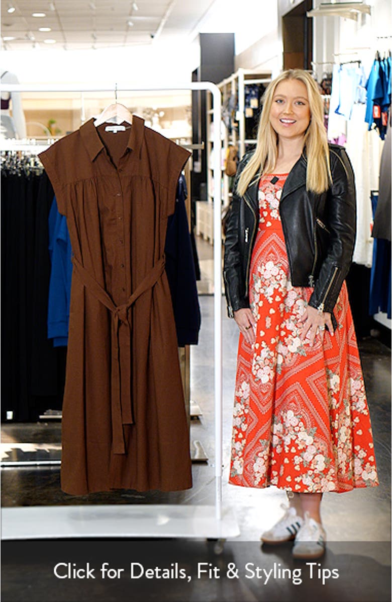Belted Short Sleeve Shirtdress, sales video thumbnail
