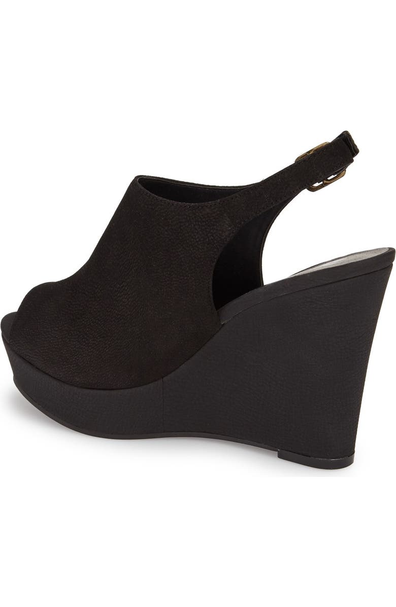 BP. 'Roundabout' Slingback Peep Toe Wedge, Alternate, color,