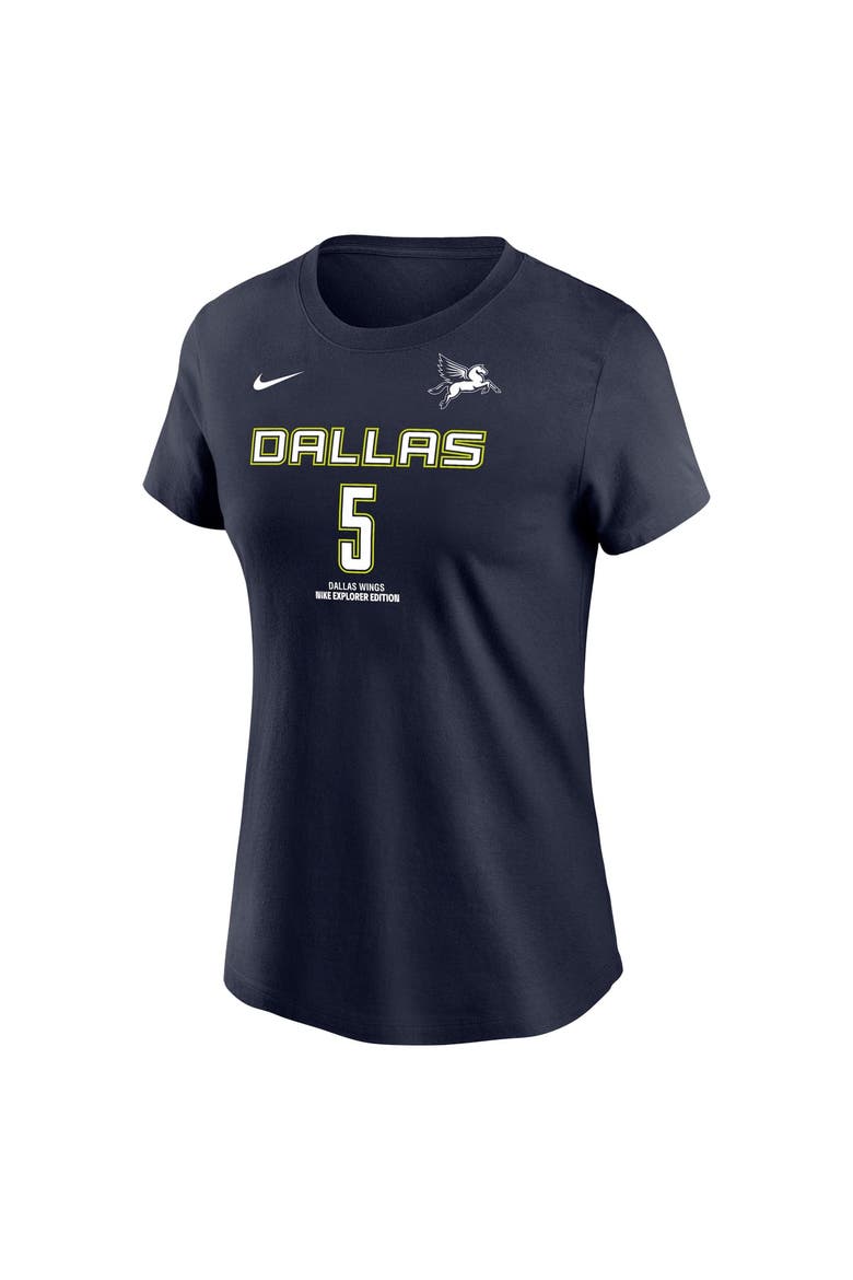 Women's Nike Paige Bueckers Navy Dallas Wings Explorer Name & Number T-Shirt, Alternate, color, Navy