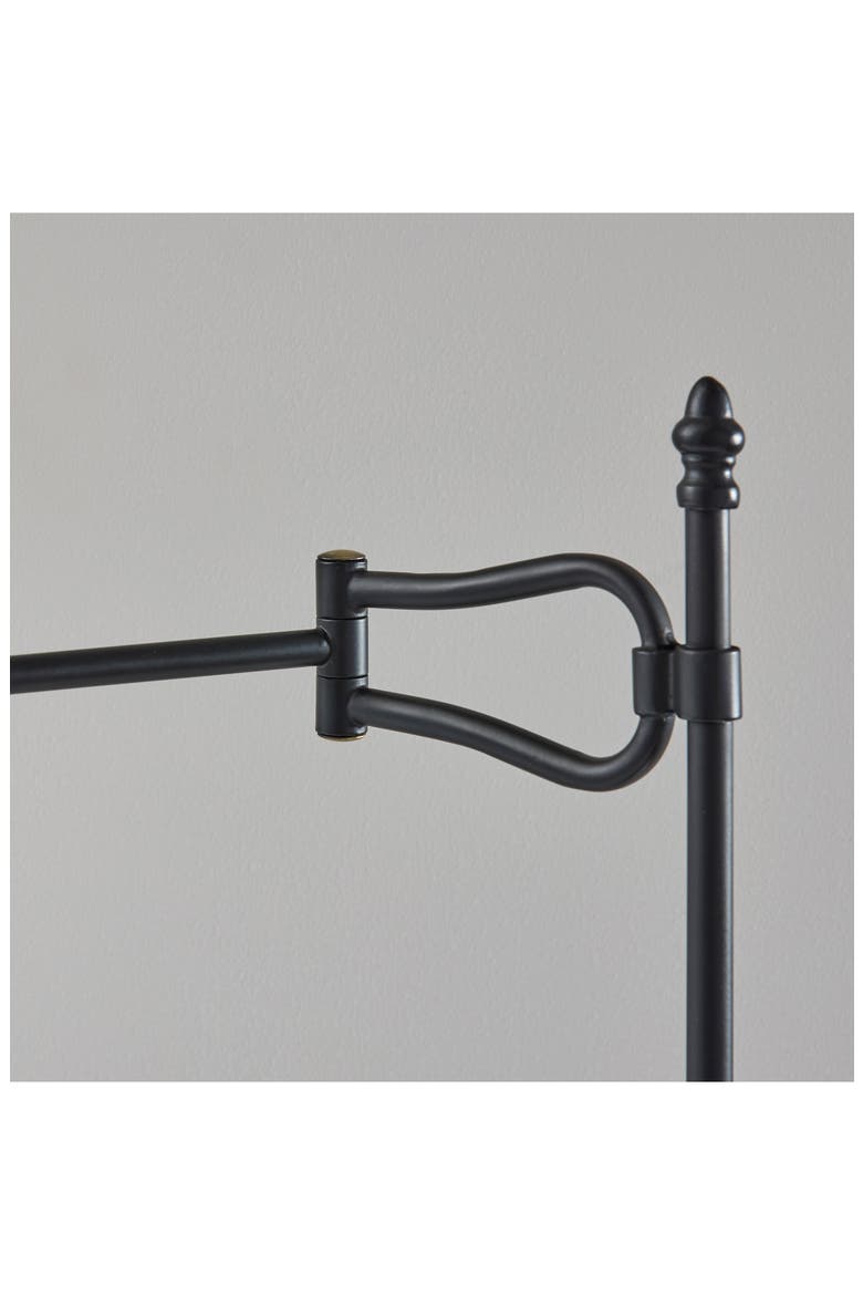 Elijah Swing Arm Table Lamp, Alternate, color, BLACK/ ANTIQUE BRASS