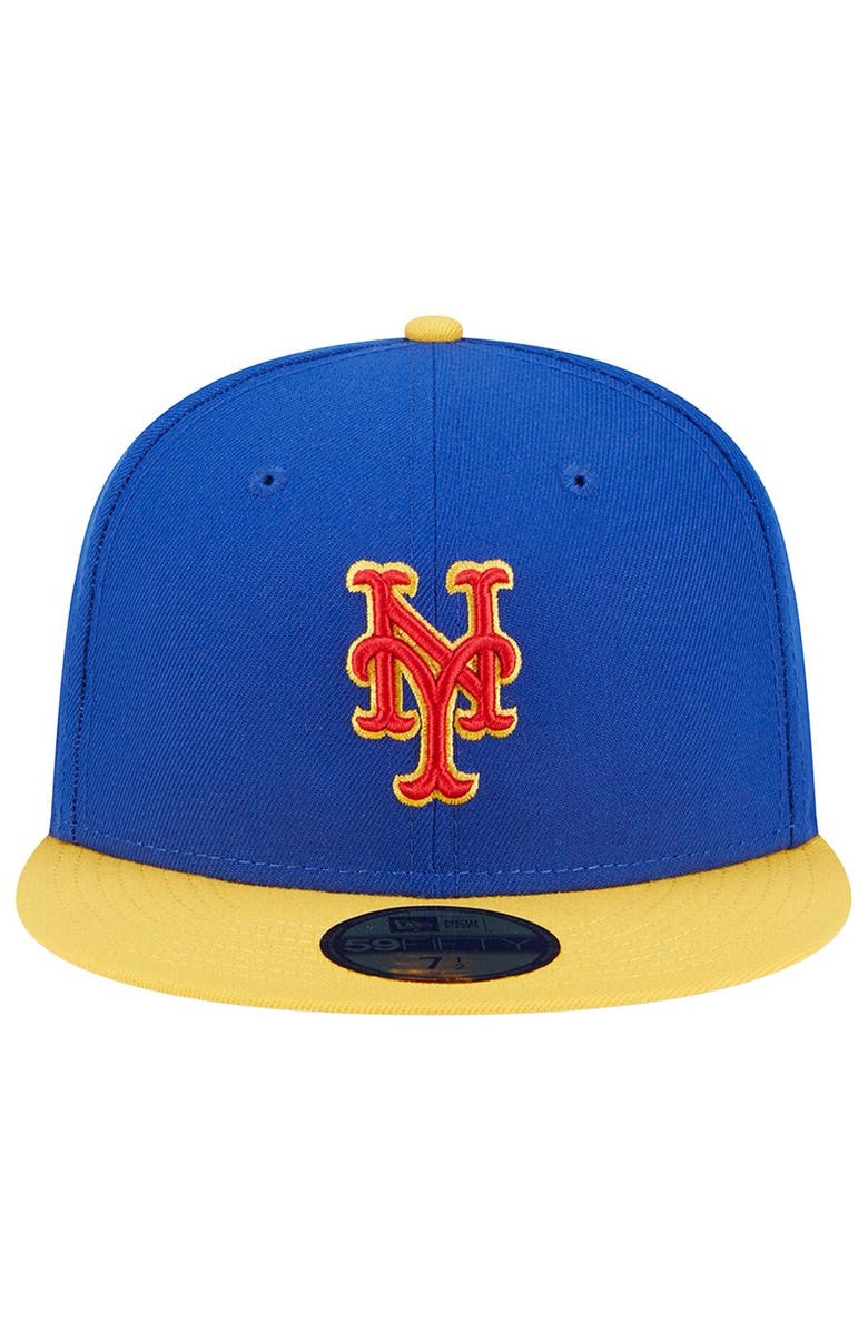 New Era Men's New Era  Royal/Yellow New York Mets Empire 59FIFTY Fitted Hat, Alternate, color, 