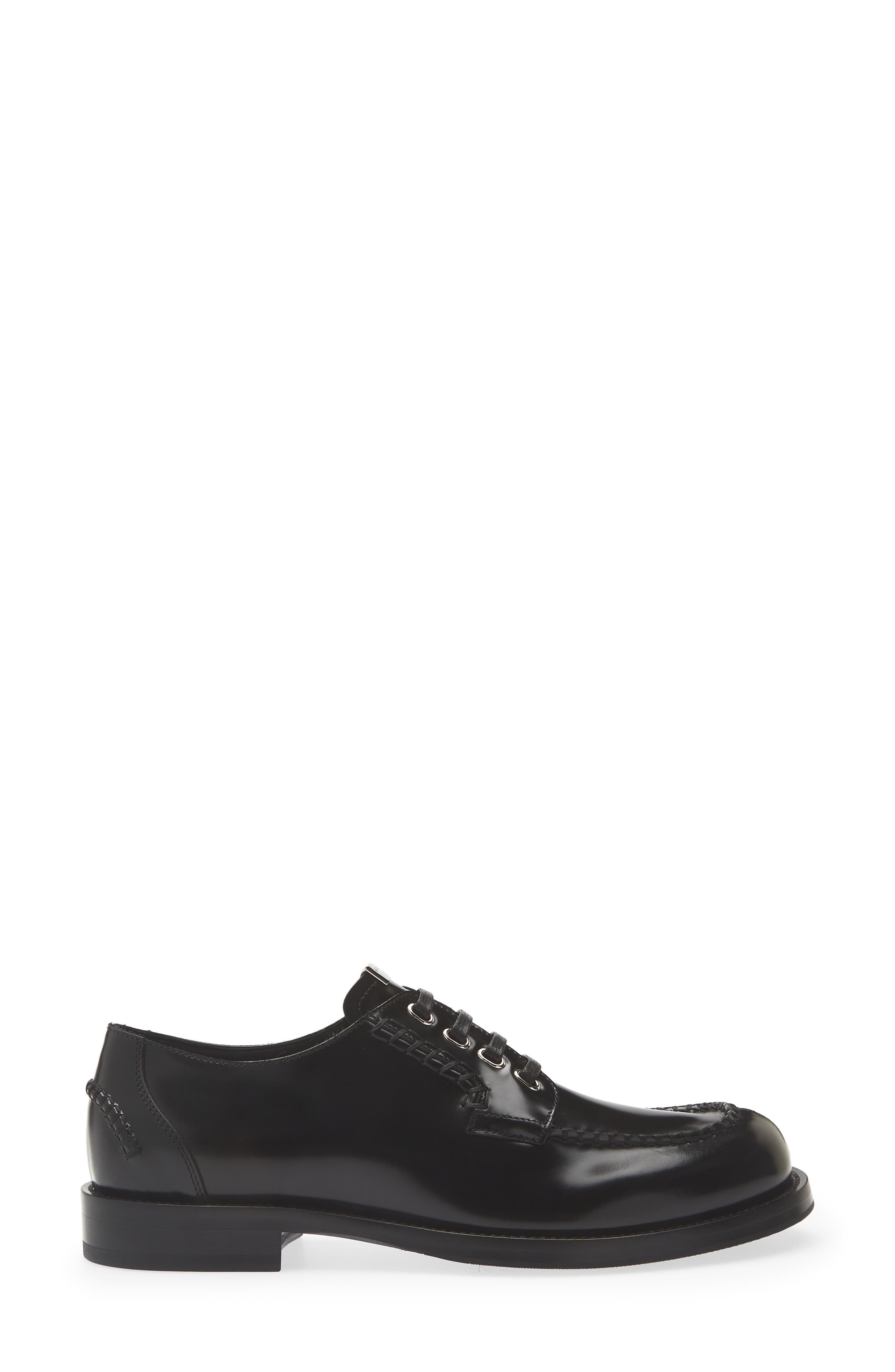Leather Derby, Alternate, color, NERO