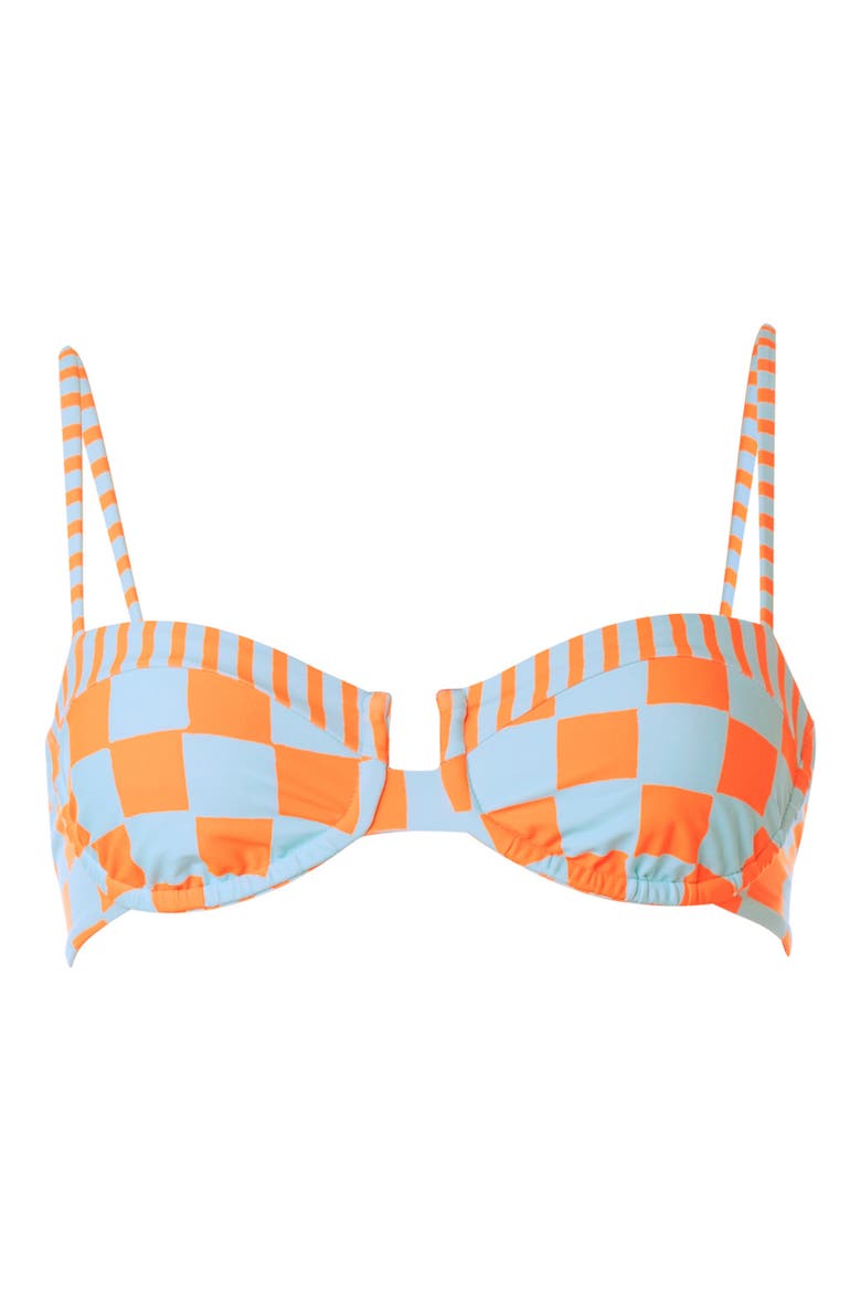 Roseland Breeze Beat Reversible Bikini Top, Alternate, color, OPEN BLUE