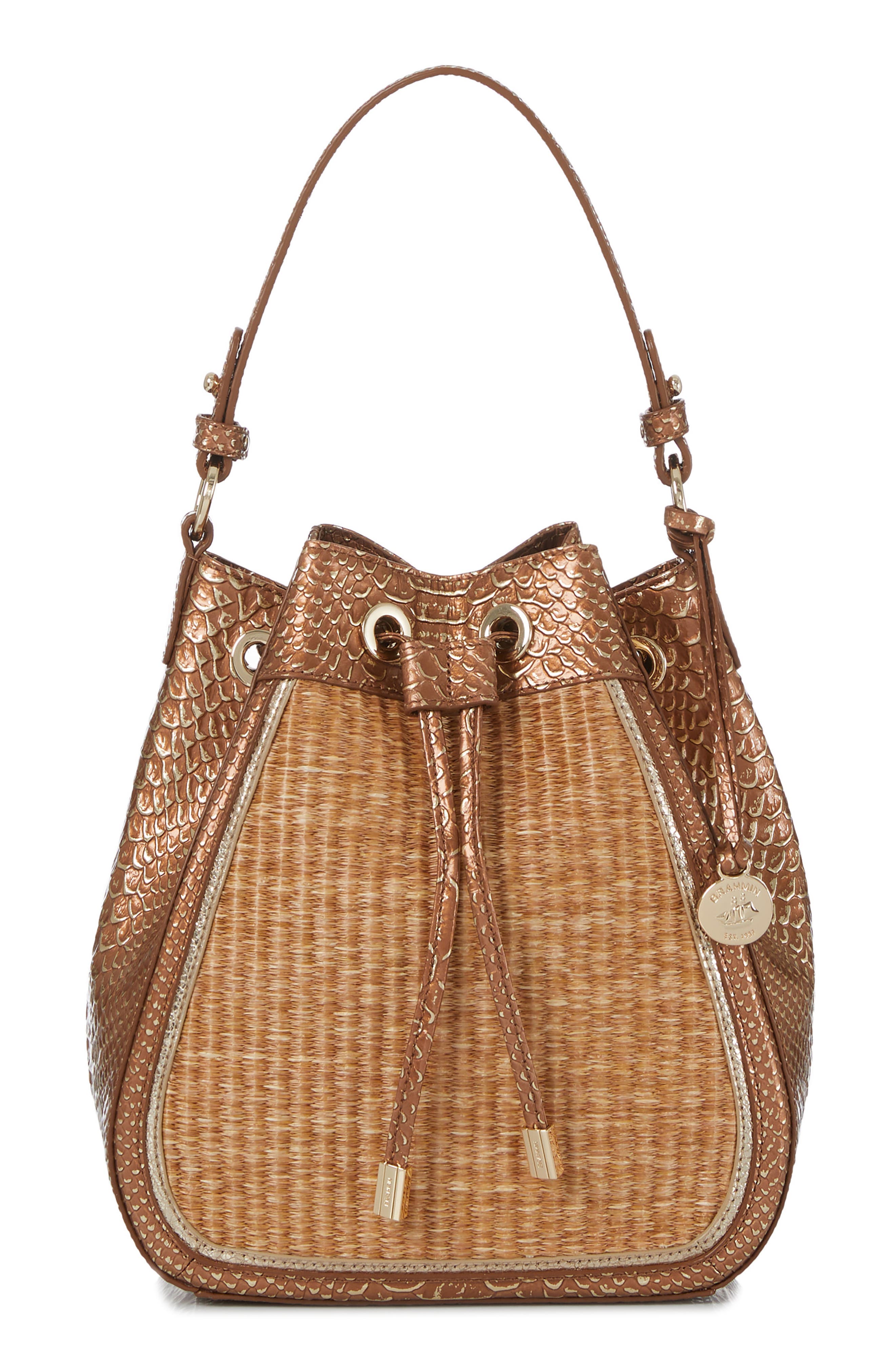 Brahmin Melinda Bucket Bag, Alternate, color, 