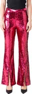 Endless Rose Sequin Slit Leg Flare Pants