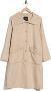 Kate Spade New York Funnel Neck Wool Blend Coat