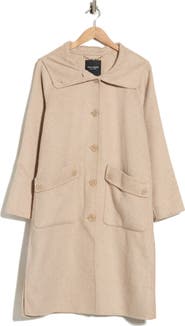 Kate Spade New York Funnel Neck Wool Blend Coat