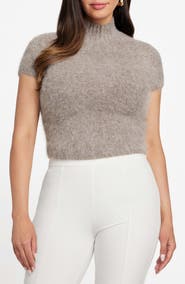 Marciano Agnes Alpaca Blend Short Sleeve Sweater