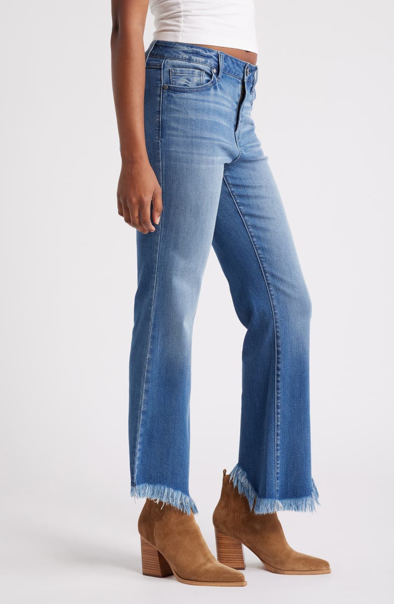 1822 Denim High Waist Raw Hem Bootcut Jeans, Alternate, color, Rumi