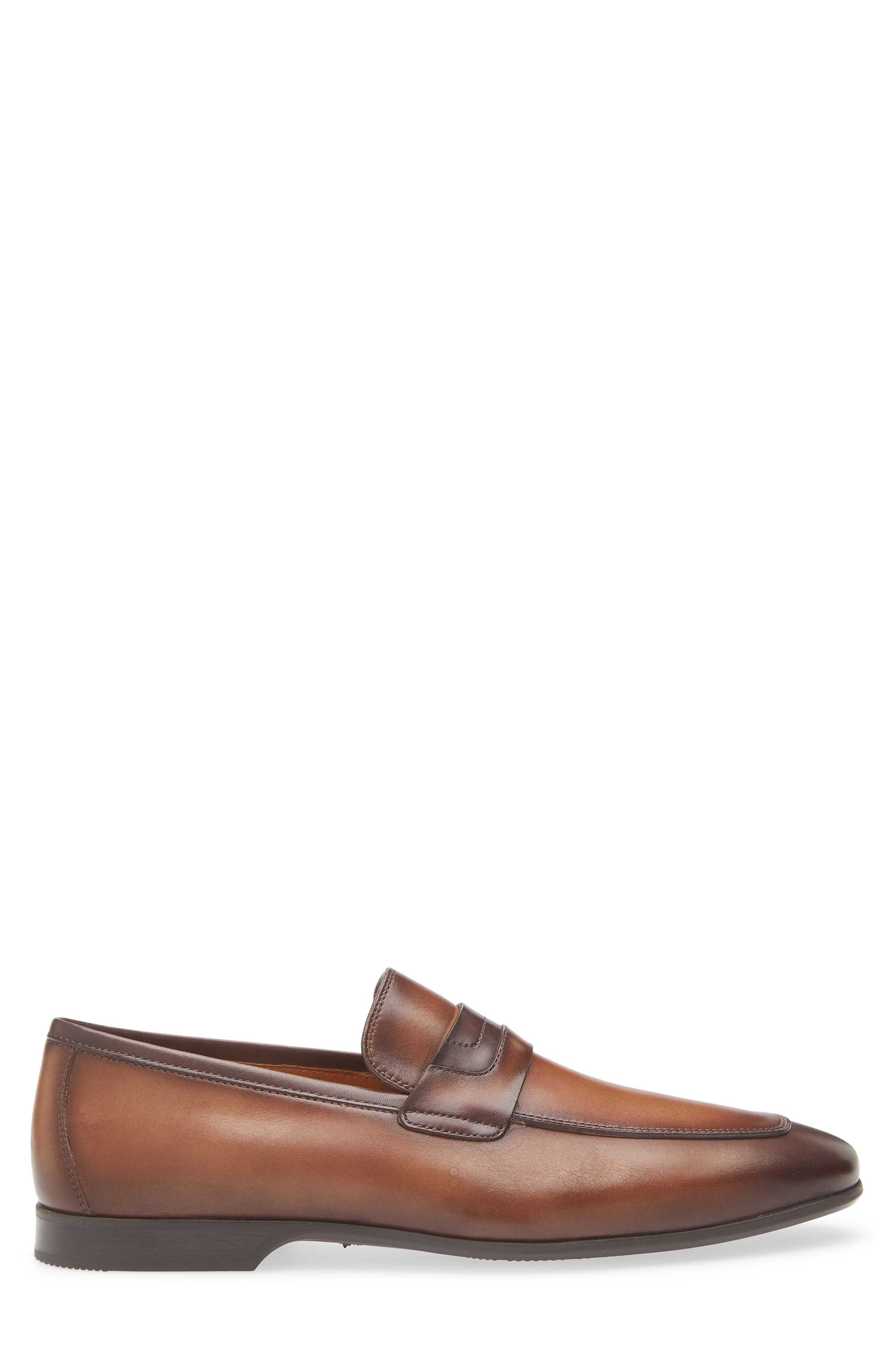 Magnanni Ratan Loafer, Alternate, color, Leno / Brown