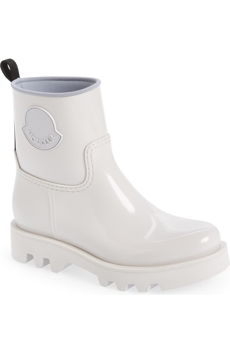 Moncler Ginette Logo Waterproof Rain Boot, Main, color,