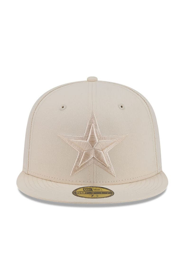 Men's New Era  Cream Dallas Cowboys Color Pack 59FIFTY Fitted Hat, Alternate, color, Cream
