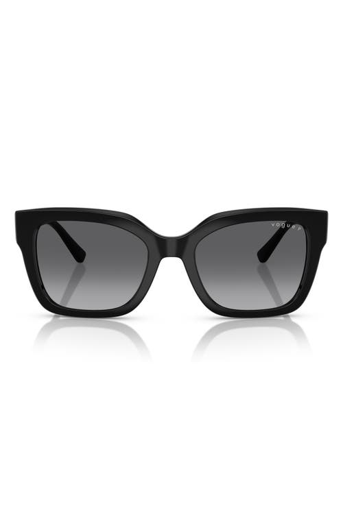 Vogue 54mm Polarized Square Sunglasses In Black Polarized