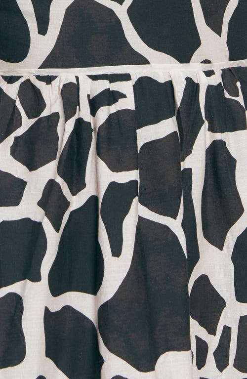 Flying Tomato V-neck Cotton Midi Dress In Multi