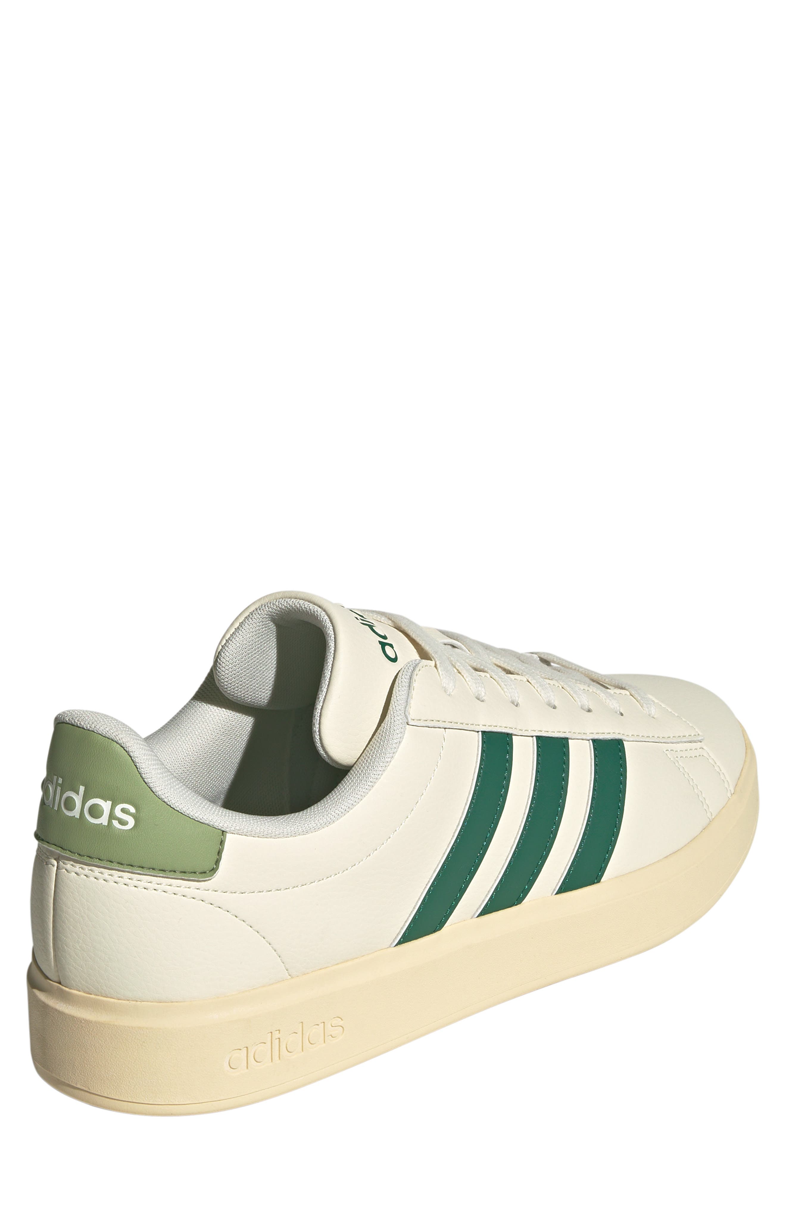 adidas Grand Court 2.0 Sneaker, Alternate, color, Off White/ Green/ Tent Green