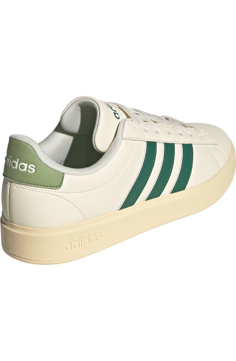 adidas Grand Court 2.0 Sneaker, Alternate, color, Off White/ Green/ Tent Green