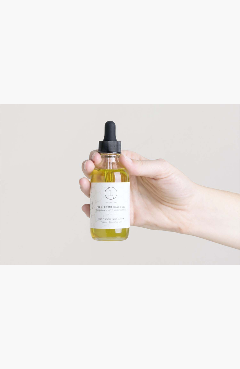 Lizush CBD Natural Handmade Beard Oil, Beard Softener & Moisturizer, Alternate, color, NO COLOR